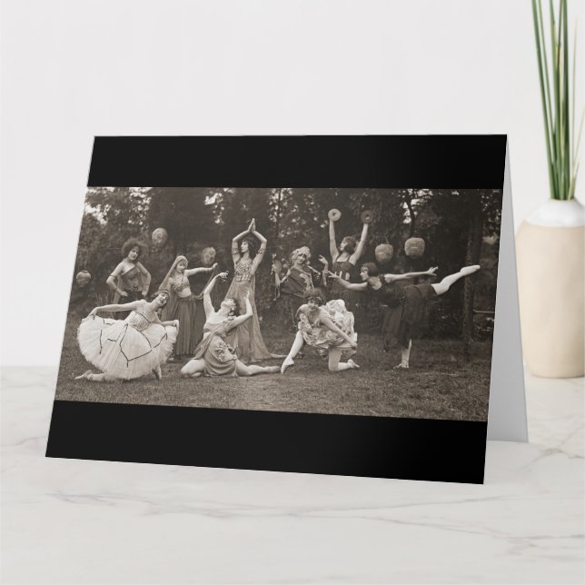 Tarjeta Danza salvaje 1924 de las mujeres (Anverso)