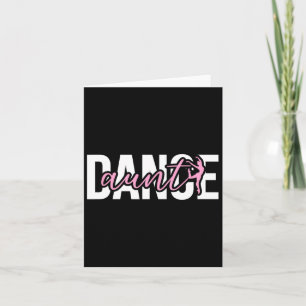 Tarjeta Danza Tía Orgullosa Bailando Con Una Tía Bailarina
