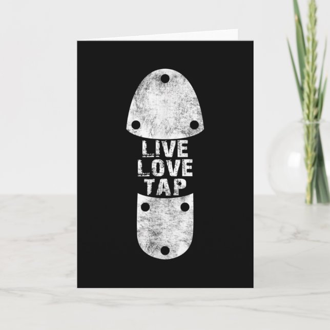Tarjeta Danzas de Tap - Live Love Tap con problemas por el (Anverso)