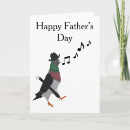 Tarjeta Dapper Pigeon Editable Día del Padre