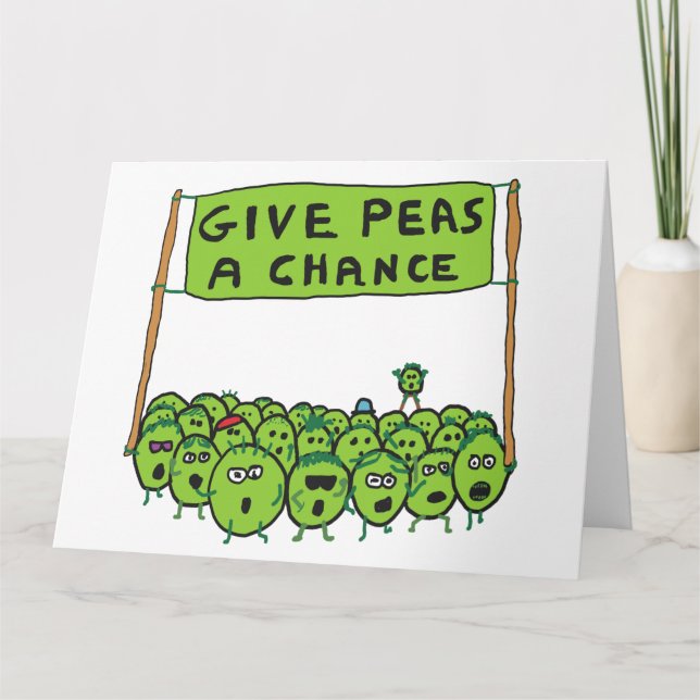 Tarjeta Dar A Peas Una Oportunidad (Anverso)
