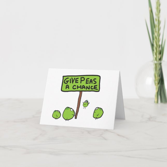 Tarjeta Dar A Peas Una Oportunidad (Anverso)