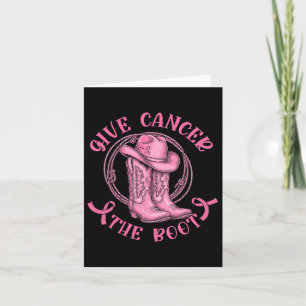 Tarjeta Dar Cáncer al Cáncer de Mama Rosa de Arranque West