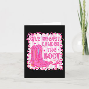 Tarjeta Dar Cáncer De Mama El Awarene Del Cáncer De Vaquer