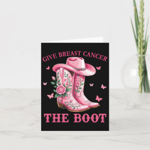 Tarjeta Dar Cáncer De Mama El Awarene Del Cáncer De Vaquer