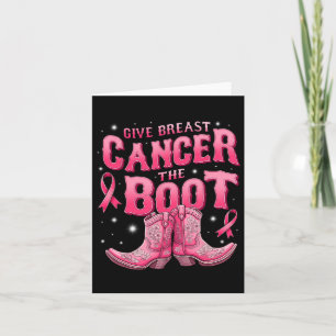 Tarjeta Dar Cáncer De Mama El Awarene Del Cáncer De Vaquer