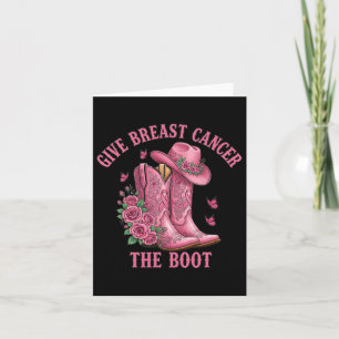 Tarjeta Dar Cáncer De Mama El Awarene Del Cáncer De Vaquer