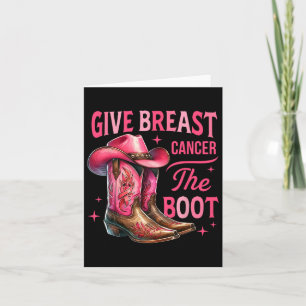 Tarjeta Dar Cáncer De Mama El Awarene Del Cáncer De Vaquer