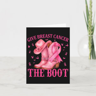 Tarjeta Dar Cáncer De Mama El Awarene Del Cáncer De Vaquer