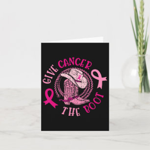 Tarjeta Dar Cáncer De Mama El Awarene Del Cáncer De Vaquer