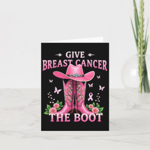 Tarjeta Dar Cáncer De Mama El Awarene Del Cáncer De Vaquer