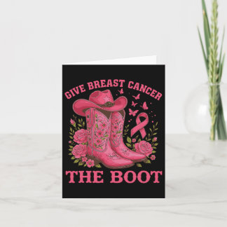 Tarjeta Dar Cáncer De Mama El Awarene Del Cáncer De Vaquer