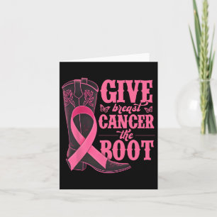Tarjeta Dar Cáncer De Mama El Awarene Del Cáncer De Vaquer