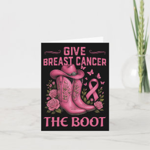 Tarjeta Dar Cáncer De Mama El Awarene Del Cáncer De Vaquer