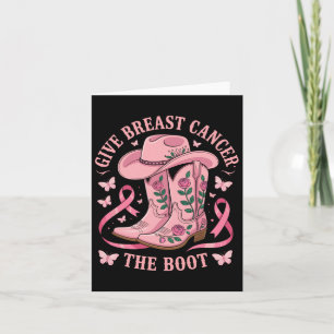 Tarjeta Dar Cáncer De Mama El Awarene Del Cáncer De Vaquer