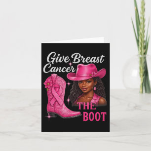 Tarjeta Dar Cáncer De Mama El Awarene Del Cáncer De Vaquer