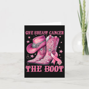 Tarjeta Dar Cáncer De Mama La Boquilla De Arranque Rosa Oc