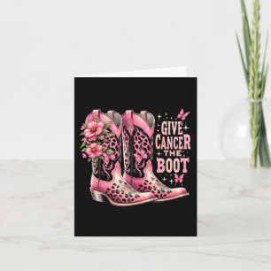 Tarjeta Dar Cáncer El Bote De Bota De Bota De Bota De Bota