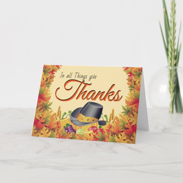 Tarjeta Dar gracias (Anverso)