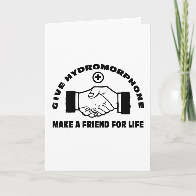 Tarjeta Dar Hidrómorfono - Hacer Un Amigo Por La Vida (Anverso)