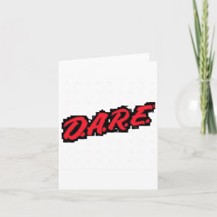 Tarjeta Dare Pegatina