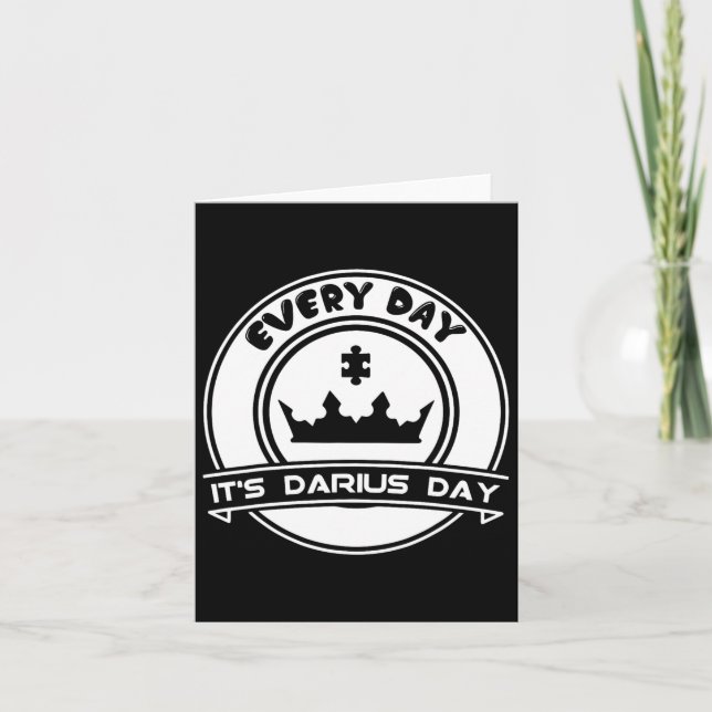 Tarjeta Darius Day Meme divertido - Celebrar el amor (Anverso)