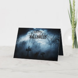 Tarjeta Dark Horror Halloween Saludo
