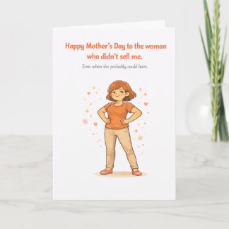 Tarjeta Dark Humor Mother's Day Card – Didn't Sell Me