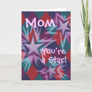 Tarjeta Dark Jester 'Mamá eres una estrella!'