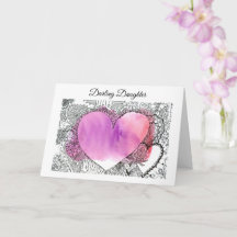 Darling Daughter Valentine, personalizable Valenti