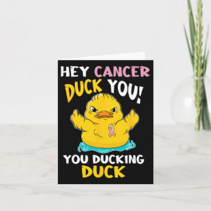 Tarjeta Darling Duckie - Guerrero del Cáncer de Mama