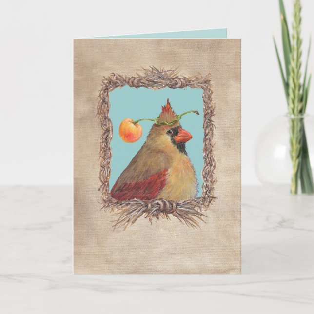 Tarjeta Darling la carta cardinal (Anverso)