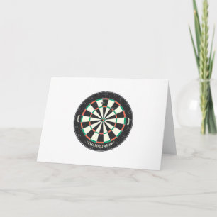 Tarjeta Dartboard y dardos: modelo 3D: