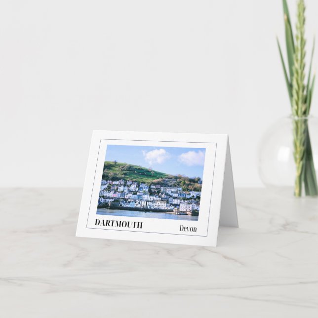 Tarjeta Dartmouth, Devon (Anverso)