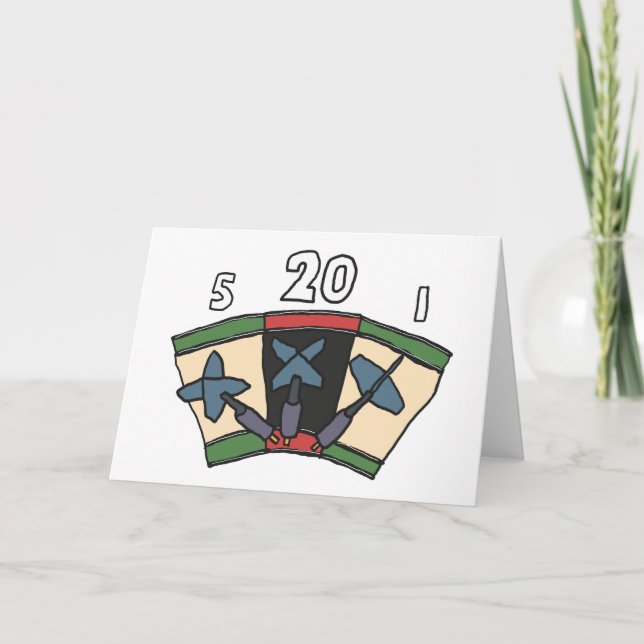 Tarjeta Darts 180 (Anverso)