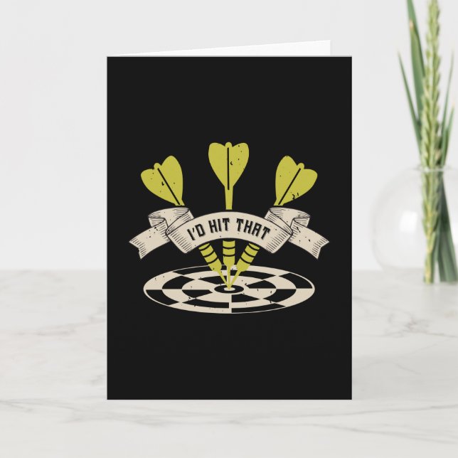 Tarjeta Darts - Golpearía ese Bullseye (Anverso)