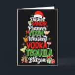 Tarjeta Dasher Dancer Prancer Vixen Moscato Vodka Tequila<br><div class="desc">Dasher Dancer Prancer Vixen Moscato Vodka Tequila Blitzen _1</div>