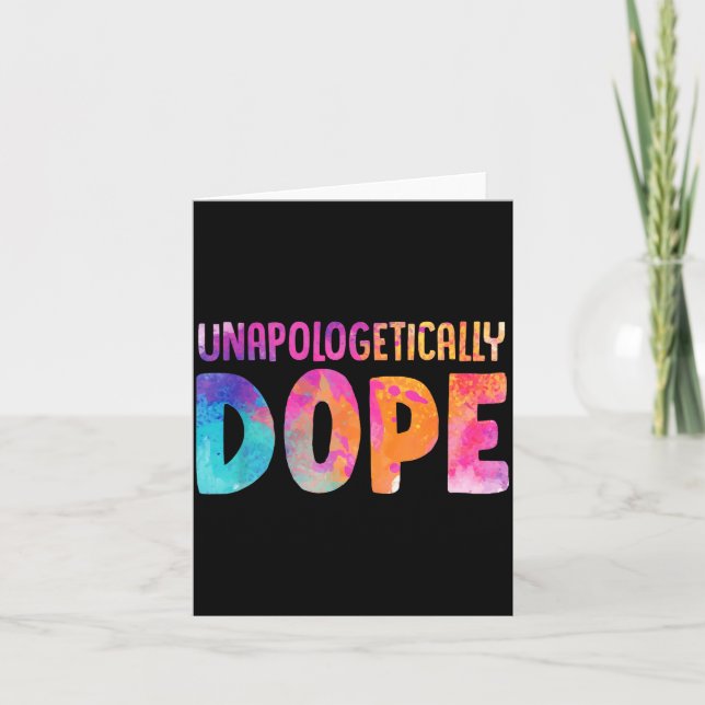 Tarjeta Dashiki Color Unalogetically Melanin Christmas Gif (Anverso)