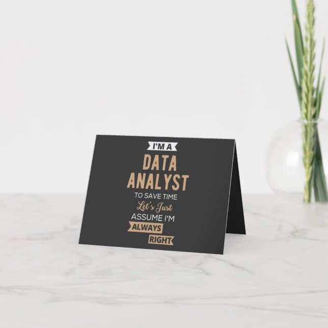 Tarjeta Data Analyst (Anverso)