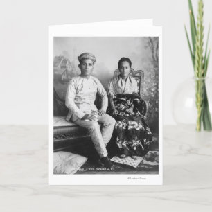 Tarjeta Dato Mandi y esposa - Filipinas