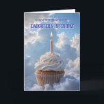 Tarjeta Daughter Birenday Cupcake Nubes<br><div class="desc">En recuerdo de una querida hija en su cumpleaños. La imagen es de un quequito en las nubes y las amables palabras para alguien que perdió a su hija en su cumpleaños. Las palabras se quedan cortas en un momento como este,  pero podemos intentarlo.</div>