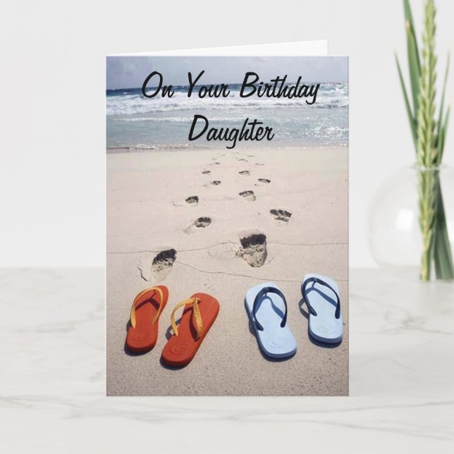 TARJETA DAUGHTER=TE DESEAN TODOS TUS DESEOS DE CORAZÓN (Anverso)