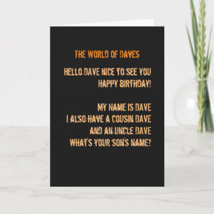 Tarjeta DAVE con el hijo Juan