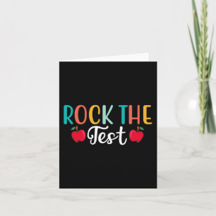 Tarjeta Day Rock The Test Teacher Testing Day 1