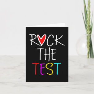 Tarjeta Day Rock The Test Teacher Testing Day Diez Gracios
