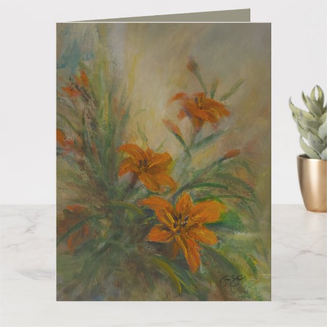 Tarjeta Day "Tiger" Lilies 8.5 x 11" (Planta pequeña)