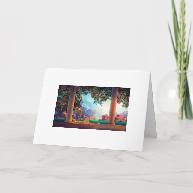 Tarjeta DAYBREAK Maxfield Parrish 1922 ... 2025 (Anverso)