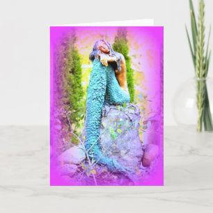 Tarjeta daydreaming mermaid greeting card