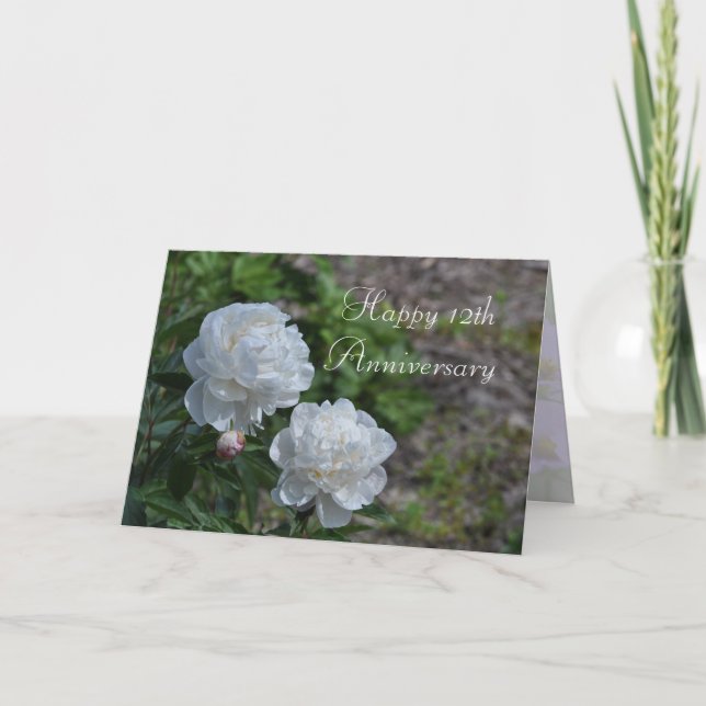 Tarjeta de 12º Aniversario (Anverso)