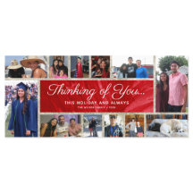 Tarjeta de 12 Navidades fotográficos | Collage de 